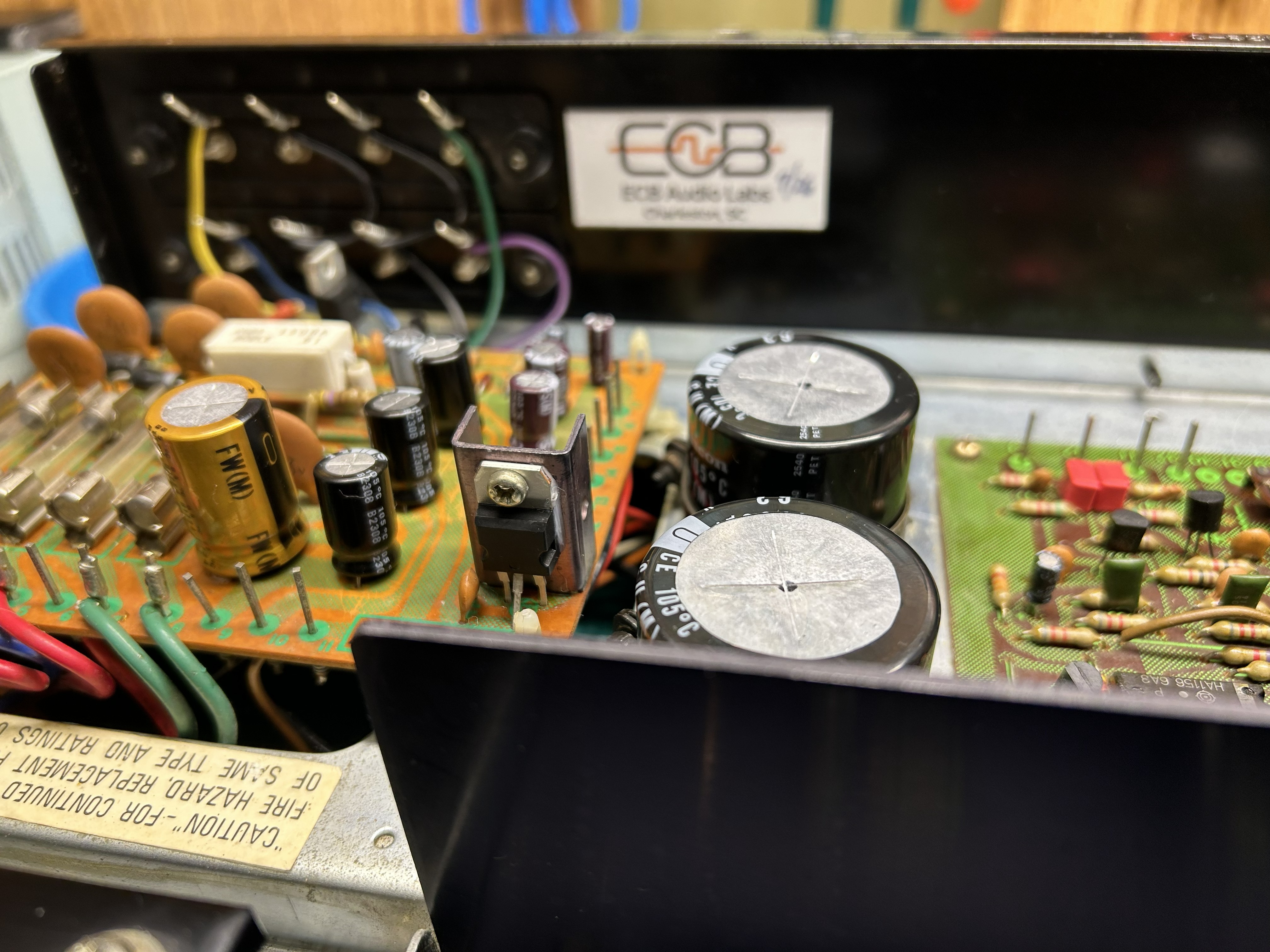 Restored Pioneer SX-535 amplifier board